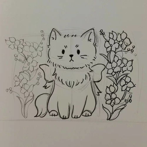 画小猫，画小猫的教程