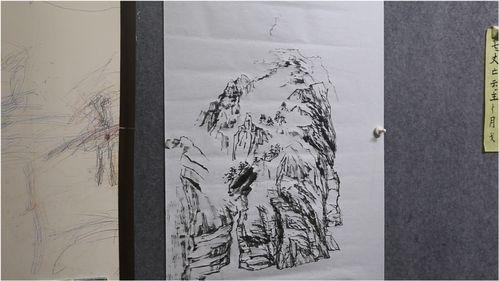 水墨画初学画山水画，水墨画山水教程视频