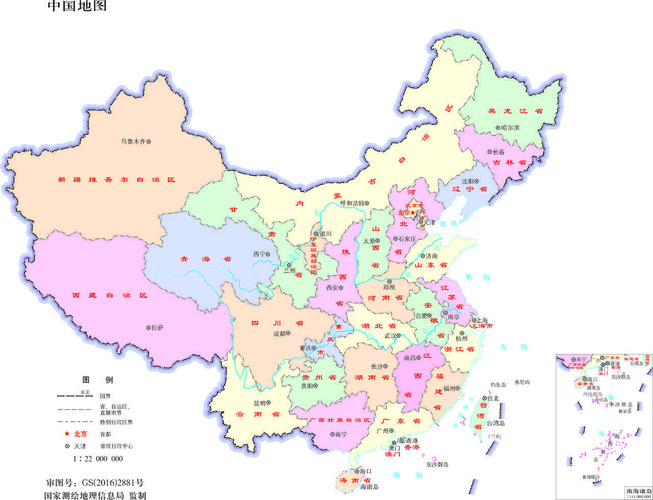 新版中国地图，新版中国地图高清放大 电子版