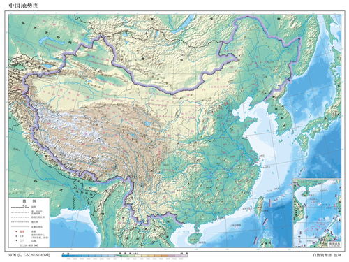 中国地形图空白打印版下载，中国地形空白图 填图