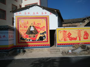 全国新农村文化墙体彩绘，新农村文化墙墙绘素材