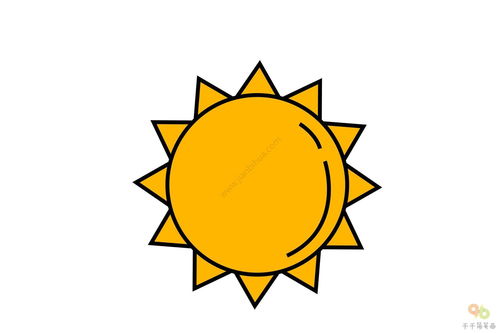 太阳的画法简单又好看，太阳的画法简单又好看一半初中