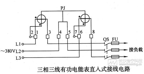 三相电表接线方法图，三相电表接线方法图视频