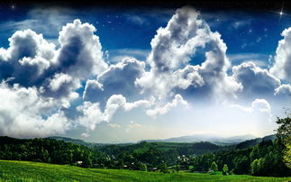 蓝天白云大自然风景图片，蓝天白云大自然风景图片头像
