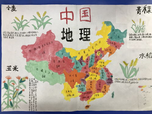 初一手绘中国地图图片标出各省，初一中国地图手抄报