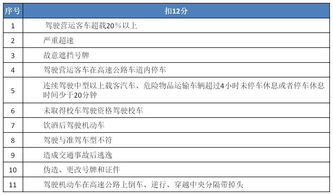 新的交通法规扣分细节，新的交通法规扣分细节图片