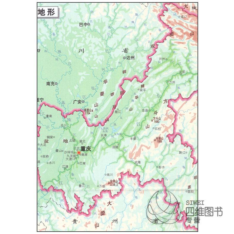 重庆地图全图高清版图片，重庆平面图