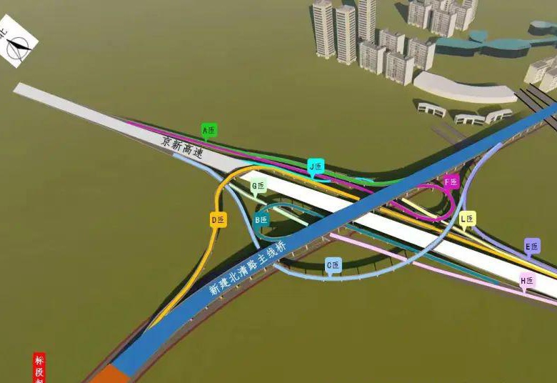 北清路快速化改造路线图，北清路规划快速路图