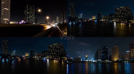 免费城市夜景的视频素材下载，城市夜景视频下载软件