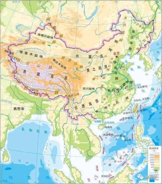 A4纸中国地图PDF，A4纸中国地图简笔画图片
