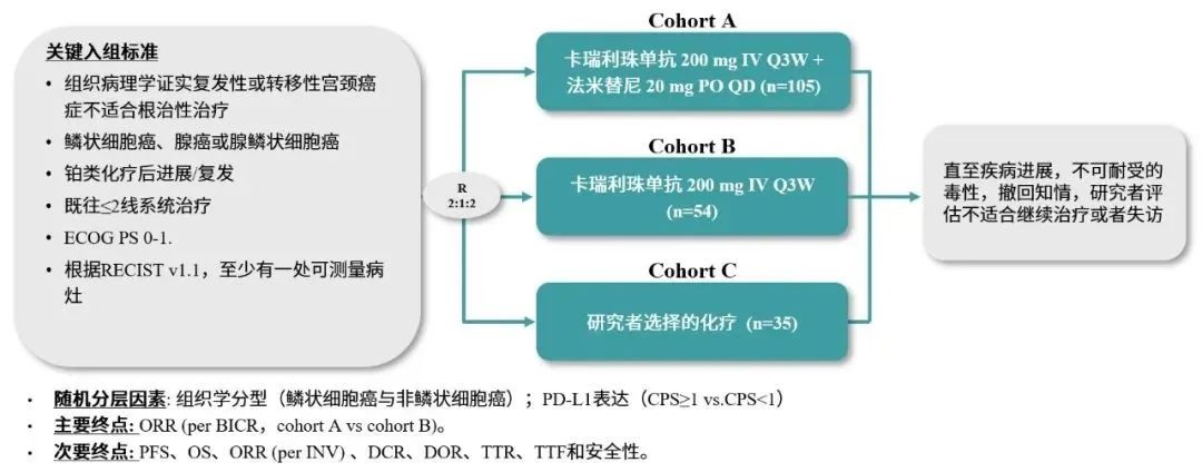 2023ESMO口头报告︱恒瑞创新药卡瑞利珠单抗联合法米替尼一项研究结果发布，为宫颈癌治疗探索新方案