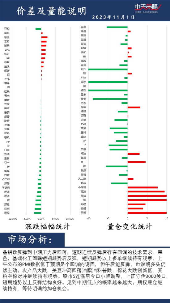 中天策略:11月1日市场分析