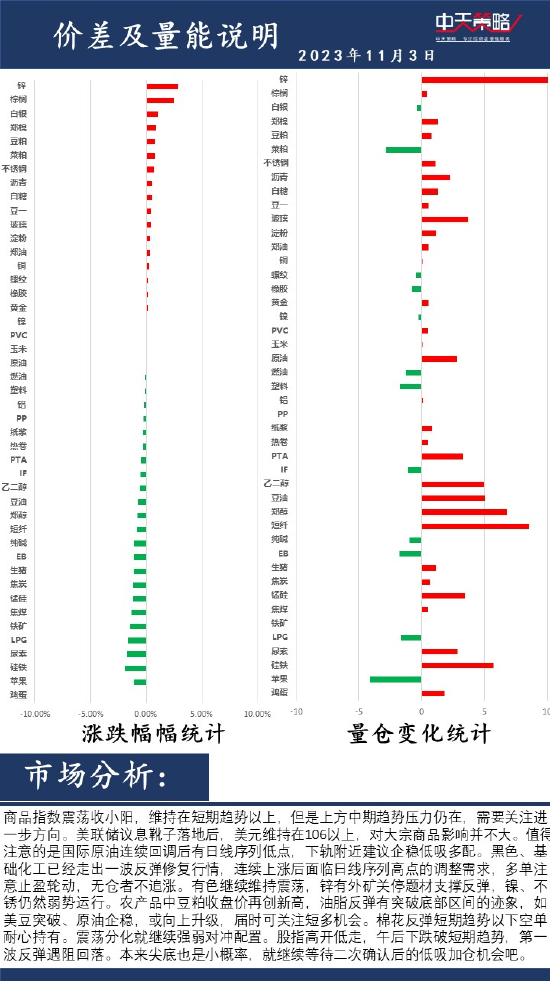 中天策略:11月3日市场分析