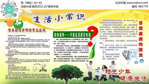 生活小常识海报（生活小常识板报）