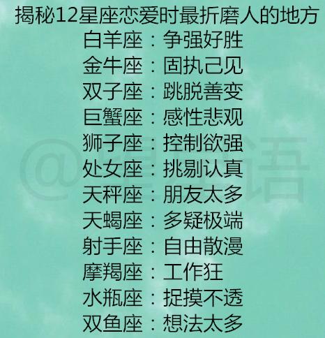 十二星座查询表图文版下载_查一下十二星座表--第1张