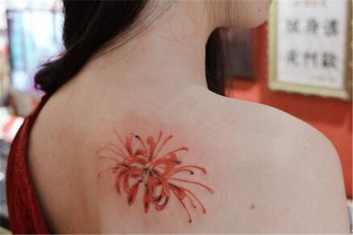 彼岸花纹身高清图片 彼岸花纹身高清图片欣赏--第1张