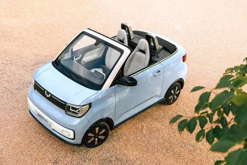 五菱mini敞篷粉色_五菱宏光mini敞篷跑车粉色--第1张