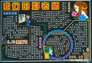  教师节花束黑板报——献给最可爱的人--第1张