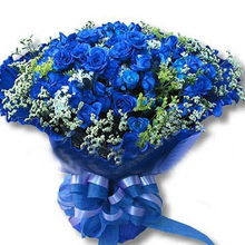  蓝色妖姬鲜花99朵价格大揭秘，浪漫与价值的完美结合--第1张