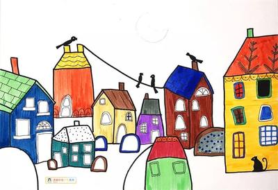 房子图画儿童画，房子图画儿童画简单
