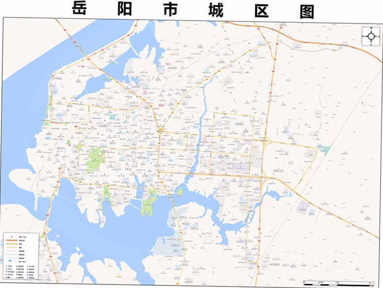 岳阳市地图全图，岳阳市地图全图高清版 高清晰