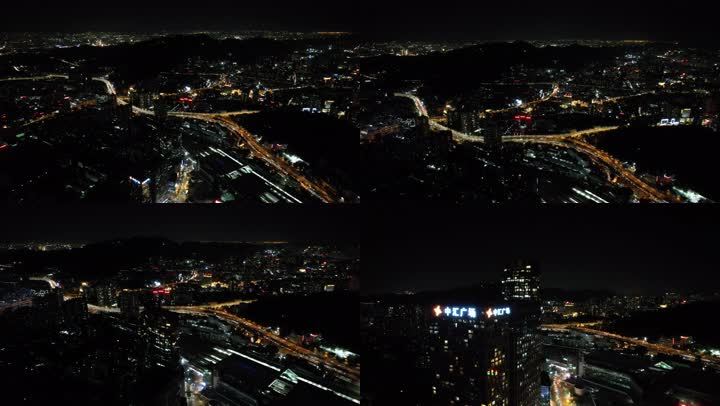 城市夜景车水马龙视频素材，夜景车水马龙发朋友圈的句子