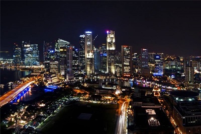 城市夜景图画，城市夜景画图片
