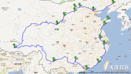 中国路线地图，中国地图路线全图