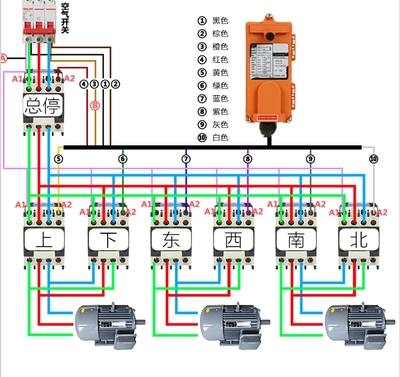 三相空气开关原理图，三相空气开关原理图片
