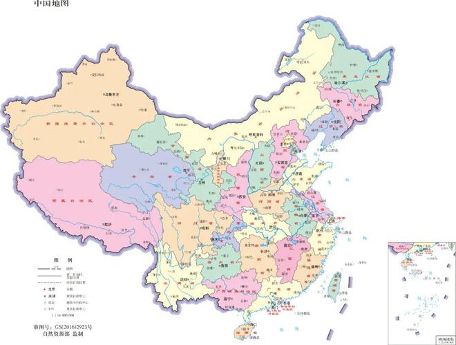 中国地图打印版，中国地图打印版a4空白加字