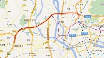 广州主干道简图，广州主干道路图