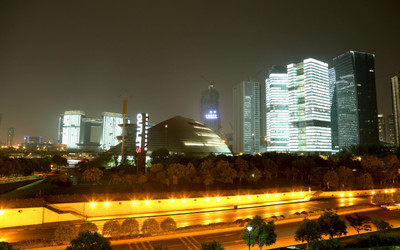 杭州市的夜景，杭州市夜景图片实拍