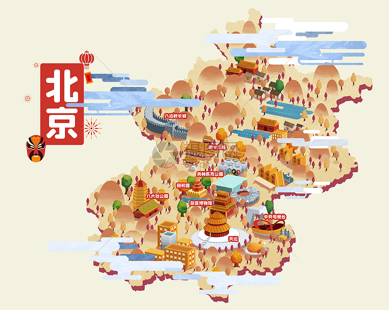 北京市地图高清大图电子版，北京市地图 全图 放大