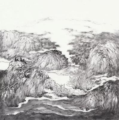 最简单的山水画用铅笔画的，简单的山水铅笔画法