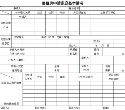 家庭情况一栏怎么填写