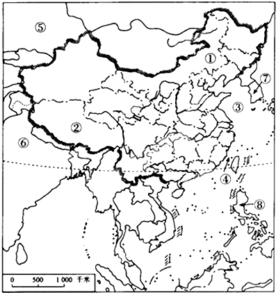 中国政区图简图画法，中国政区简图手绘