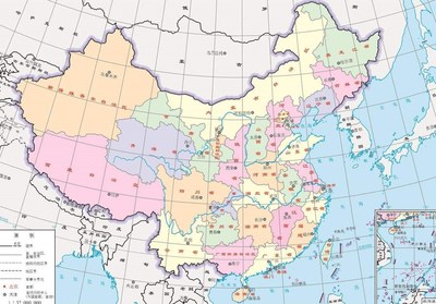 中国地图省份分布图空白，中国地图省份分布图空白图