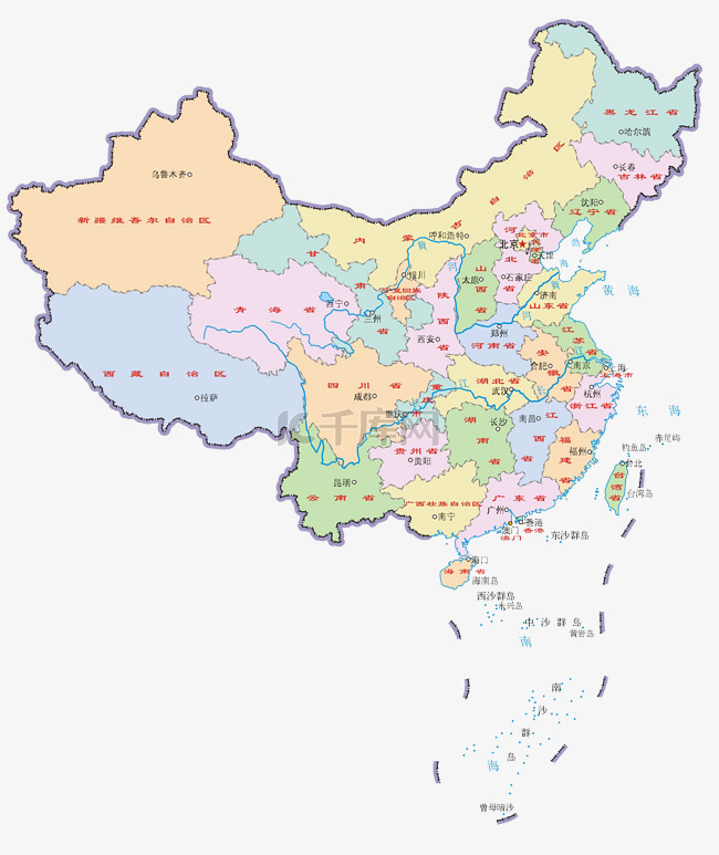 中国地图a4打印版空白超高清，中国地图打印版a4空白加字