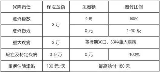 100元学平险赔偿明细，100元学平险赔偿明细人保