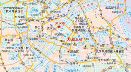 武汉市地图，武汉市地图最新版各区划分