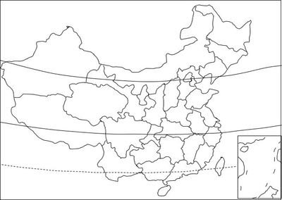 中国行政区地图空白轮廓图，中国行政区地图空白轮廓图