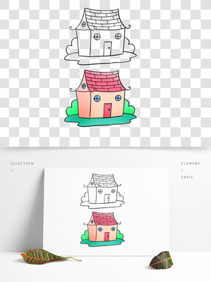简易房子简笔画图片大全，简易房子绘画