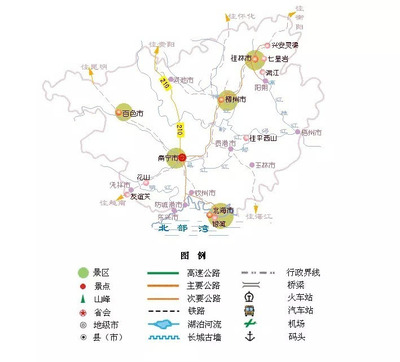 中国地图各省分布图旅游，中国地图各省旅游景点大全