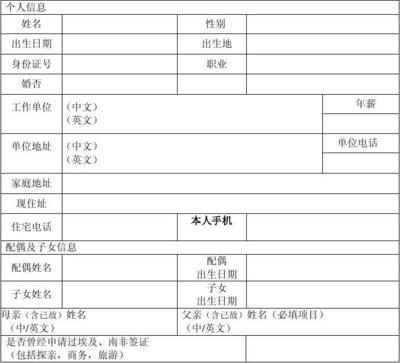 签证表上的职业怎么填英语，签证的英文名怎么写