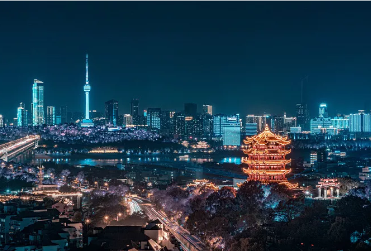 武汉夜景图片，武汉夜景图片真实