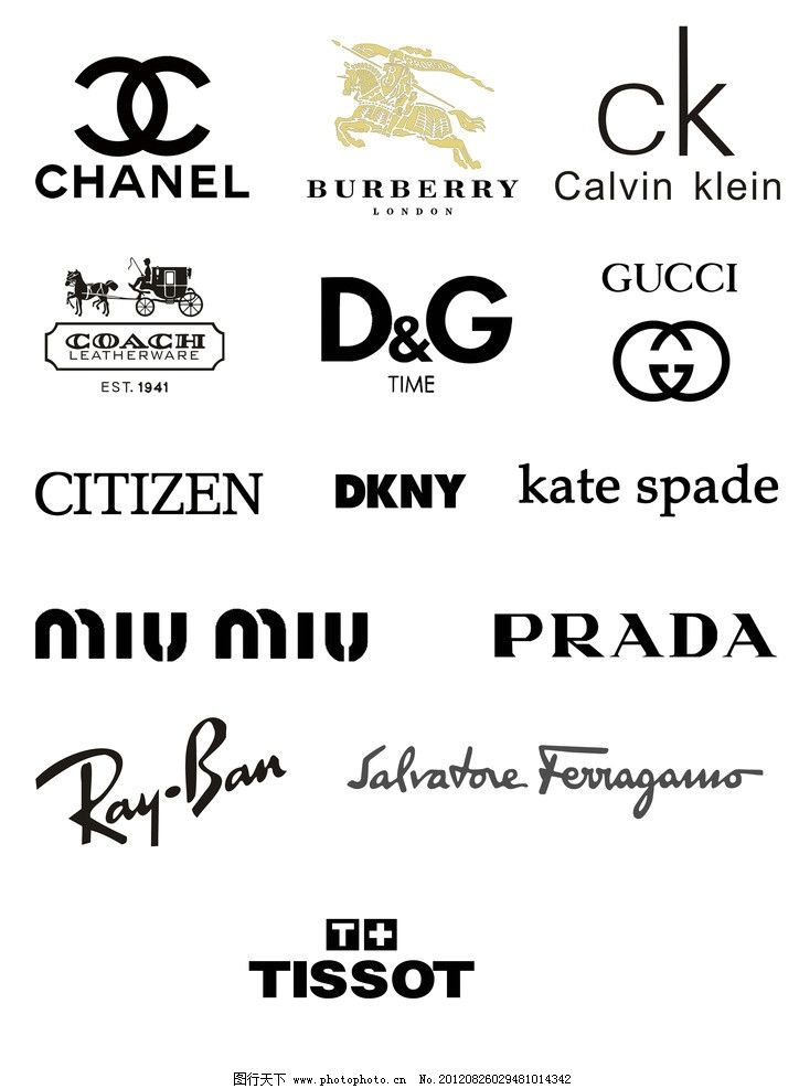 品牌包包标志图片大全男款女款，品牌包包logo图片
