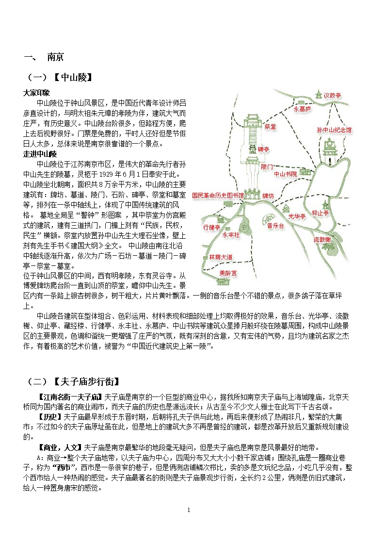 华东五市旅游线路图及解说，华东五市旅游攻略地图