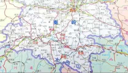 陕南地图高清版大图片，陕南地区区域地理