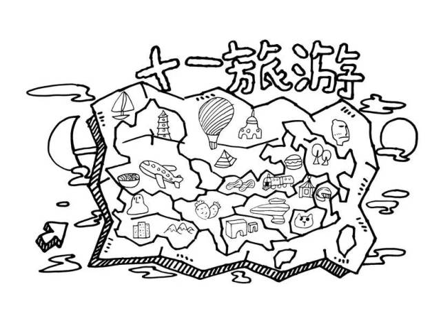 中国地图简笔画各省份，中国地图简笔画各省份图片