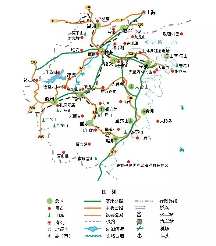 中国地图旅游专用清晰版，中国地图旅游攻略
